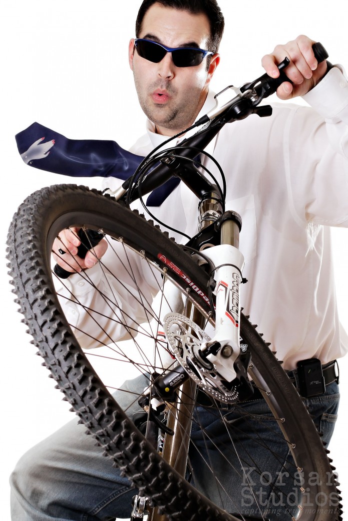 Goofy Mountain Bike Corporate Portrait